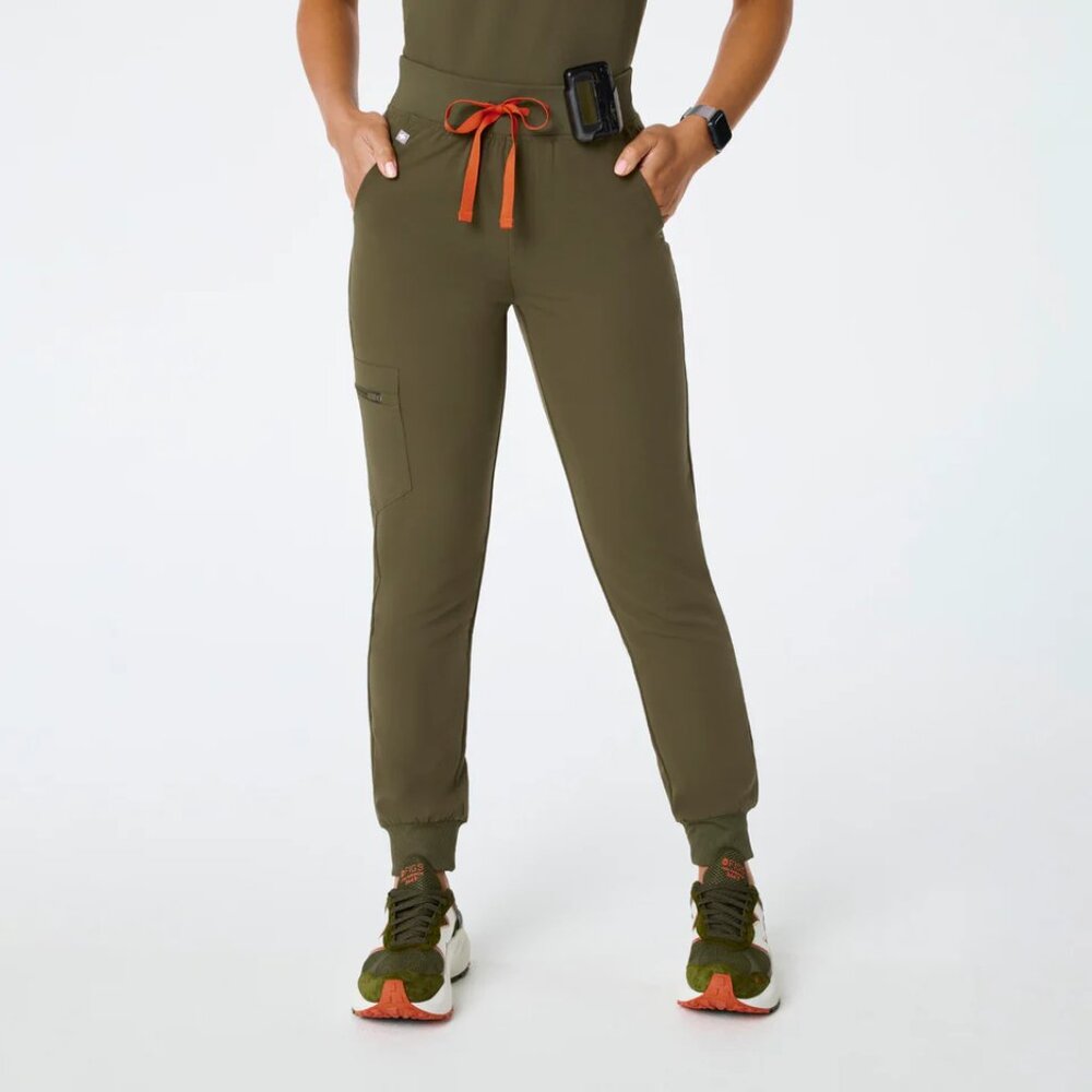 Figs Zamora™ - High Waisted Scrub Pants - SPRUCE  *LIMITED EDITION*